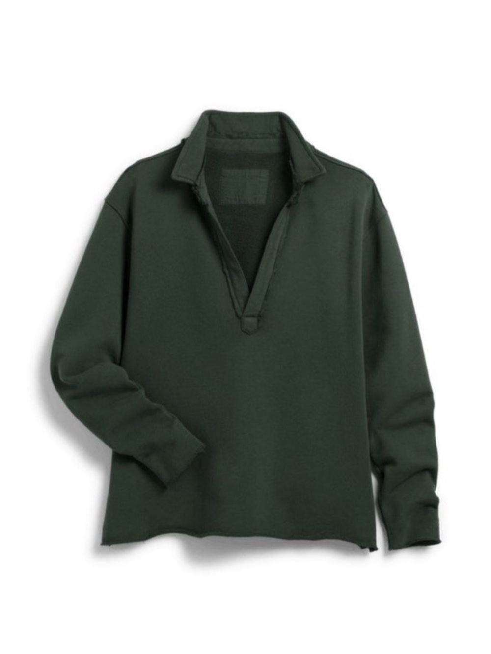 NWOT Frank & Eileen Patrick Popover Henley in a Rosemary Green color size L - Picture 2 of 7